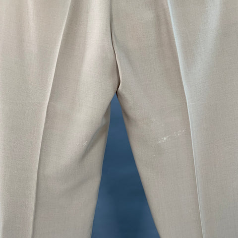 O'CONNELL'S Size 38 Khaki Flat Front Tapered Dress Pants