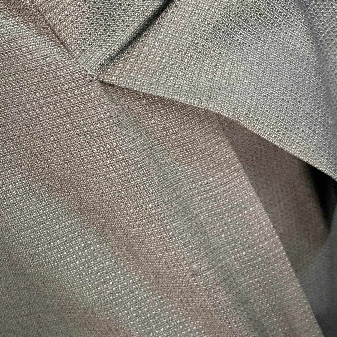 THE KOOPLES Size 38 Black Wool Woven Peak Lapel Tuxedo