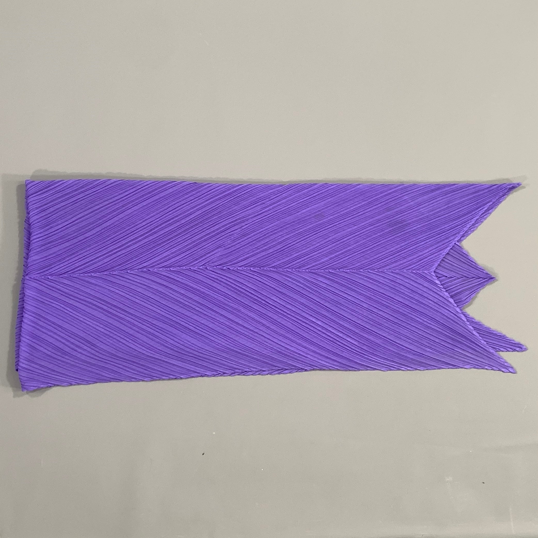 PLEATS PLEASE by ISSEY MIYAKE Purple Pleated Scarves & Shawls