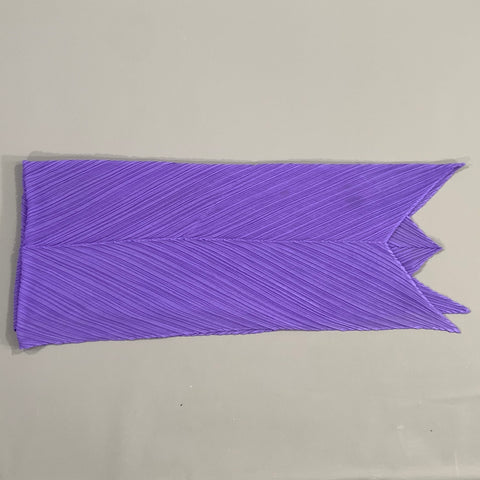 PLEATS PLEASE by ISSEY MIYAKE Purple Pleated Scarves & Shawls