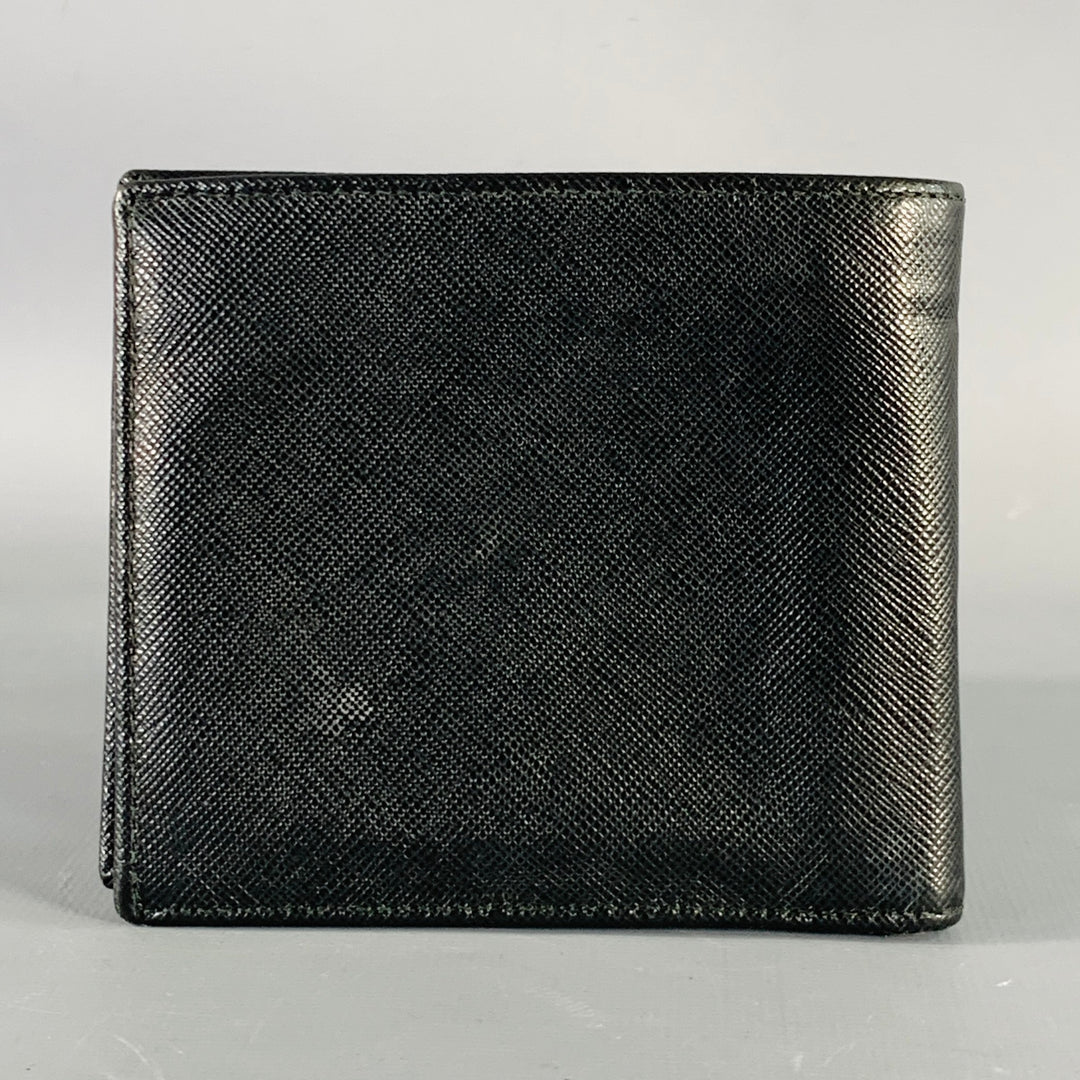 PRADA Black Saffiano Leather Bifold Wallet