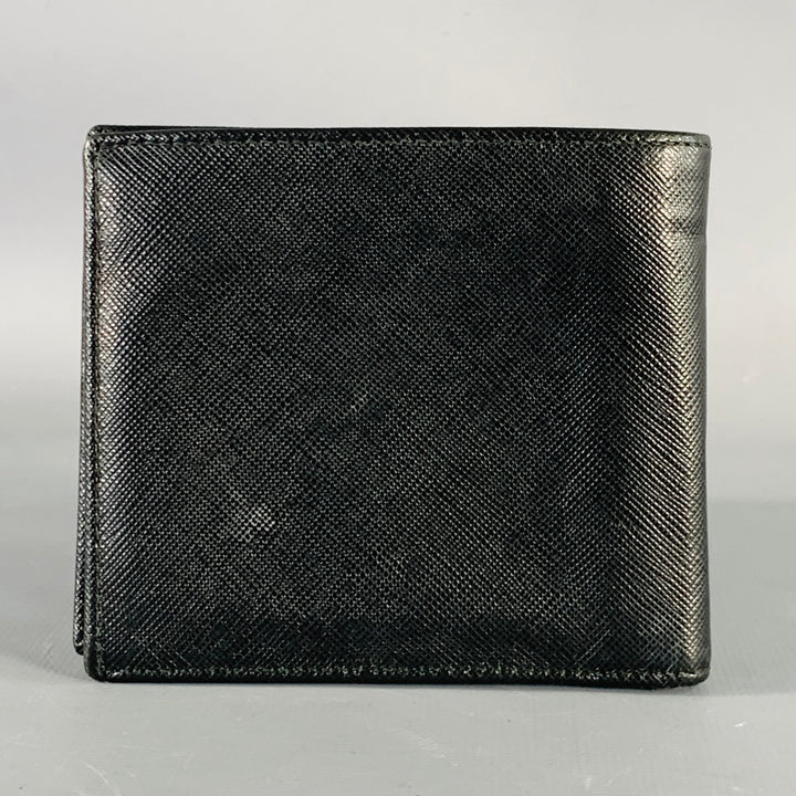 PRADA Black Saffiano Leather Bifold Wallet