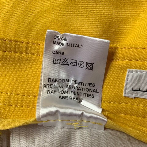 RANDOM IDENTITIES Size 30 Yellow Polyester Casual Pants