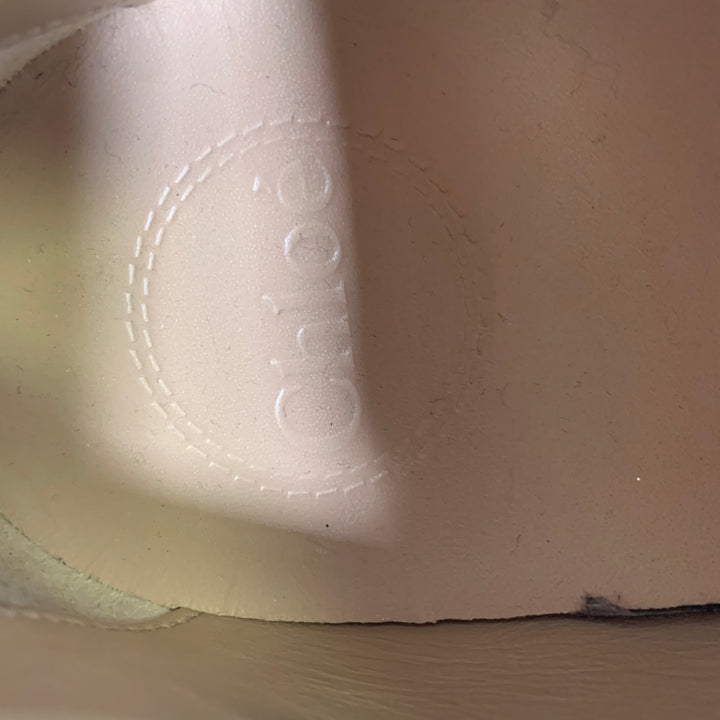 CHLOE Size 8 Black Leather Lace Sneakers