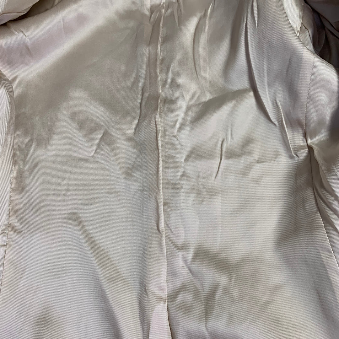 EMPORIO ARMANI Size M Gold Metallic Notch Lapel Pantsuit