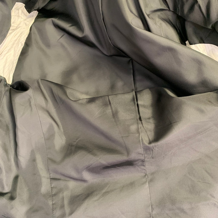 DRIES VAN NOTEN Size 34 Dark Green Cotton Twill Notch Lapel Suit
