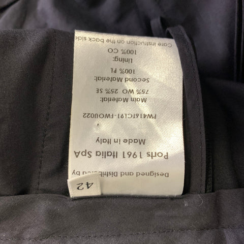 PORTS 1961 Size M Black Wool Silk Tuxedo Dress Pants