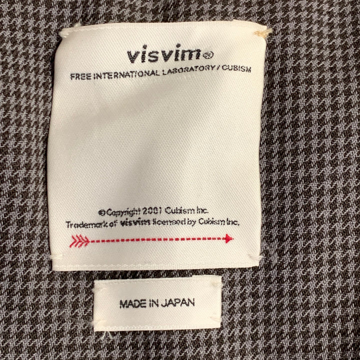 VISVIM Size L Green Black Grey Nylon Cotton Reversible Vest