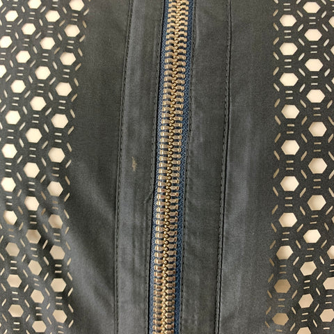 ALEXANDER WANG Chaqueta bomber de poliéster perforada negra Talla M