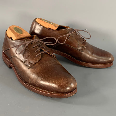 RANCOURT & CO. Size 7 Sanford Blucher Brown Leather Derby Lace-Up Shoes