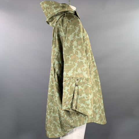 DESCENDANT OF THIEVES Size XXL Green Leaves Polyester Jacket