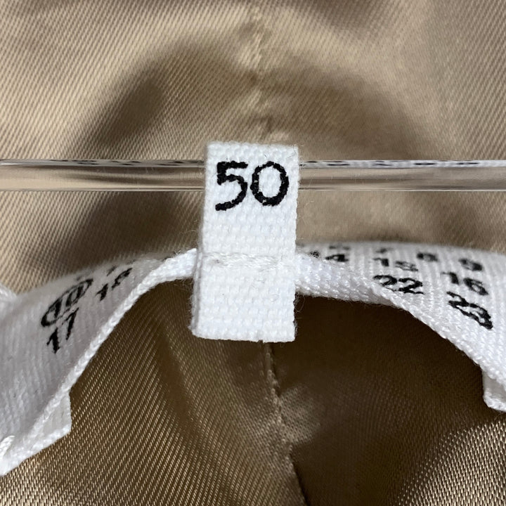 MAISON MARTIN MARGIELA Size 40 Beige Woven Cotton Notch Lapel Sport Coat