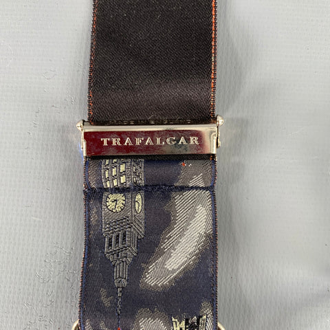TRAFALGAR Black Multi Color Landmarks Suspenders