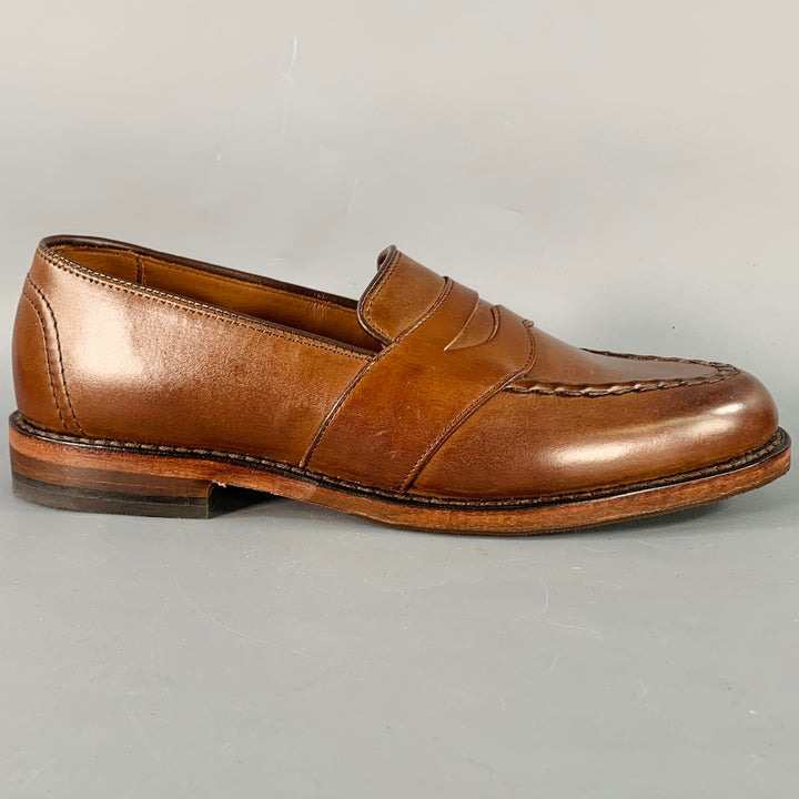 ALLEN EDMONDS Size 7 Randolph Brown Leather Penny Loafers