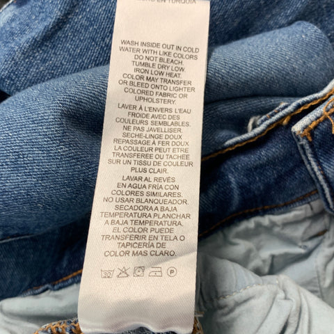 FRAME Size 31 Blue Distressed Cotton Elastane Jeans