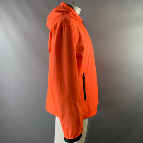 PRADA Veste zippée polyester orange et noir taille XL