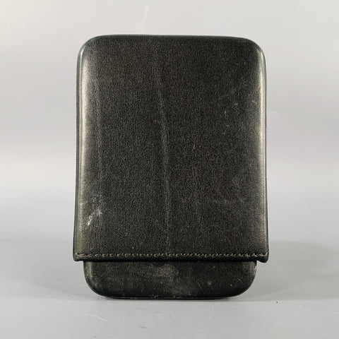 COACH Black Embossed Leather Business Card Case