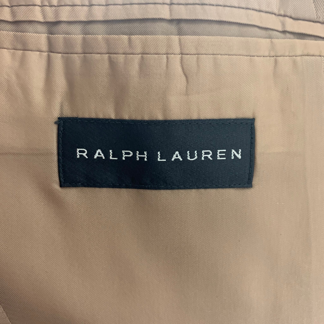 RALPH LAUREN Black Label Size 38 Khaki Wool Notch Lapel Suit