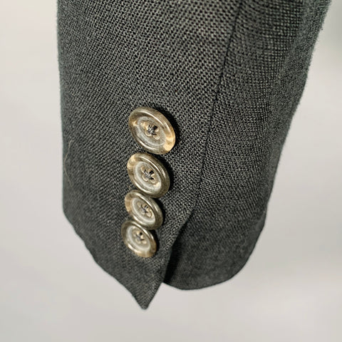 POLO by RALPH LAUREN Size M Black Linen Notch Lapel Sport Coat
