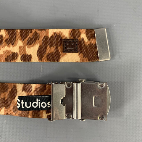 ACNE One Size Brown Camoflage Belt