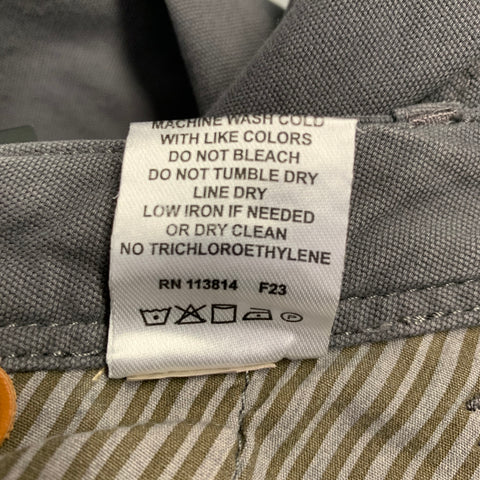 BILLY REID Size 29 Grey Cotton Flat Front Casual Pants
