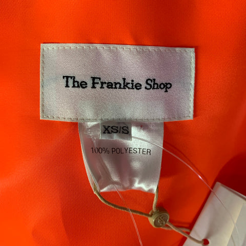 THE FRANKIE SHOP Size XS/S Orange Polyester Shirt Jacket Shirt