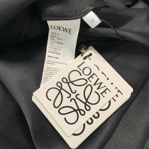 LOEWE Size 0 Black Gold Silk Chain Shirt  Dress