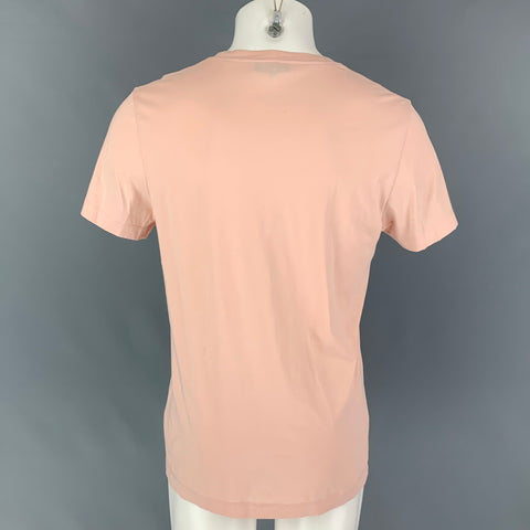 RON DORFF Size M Pink Graphic Cotton T-shirt