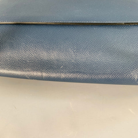 MICHAEL KORS Navy Saffiano Leather Messenger Bag
