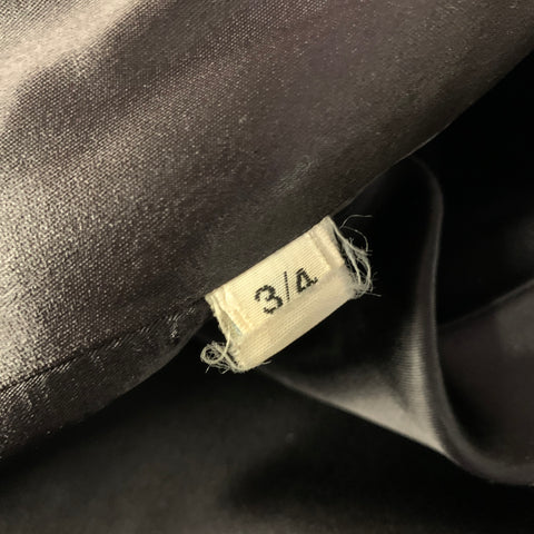 NEIMAN MARCUS Size M Black White Herringbone Notch Lapel Coat