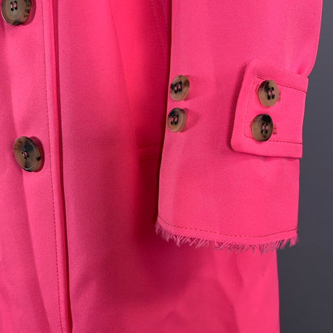 GOLDEN GOOSE Size S Pink Polyester Trench Coat