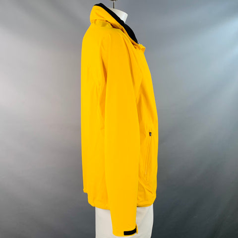 RIVIAN Size L Yellow Nylon Blend Zip Up Windbreaker Jacket