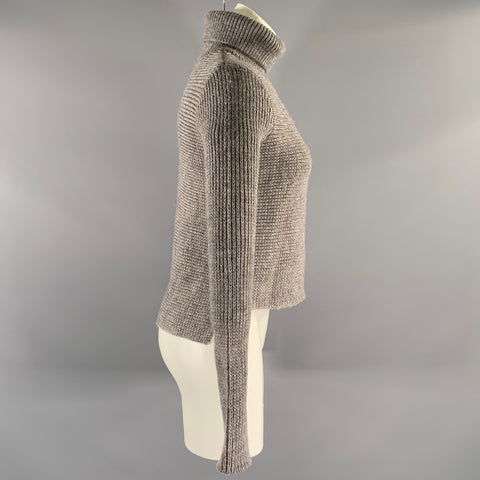 T by ALEXANDER WANG Size XS Grey Wool Blend Turtleneck Pullover Womens