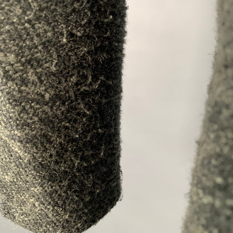 ROBERT GELLER Size S Grey Charcoal Knit Polyester Blend Notch Lapel Cardigan