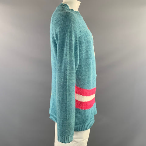 SURVIVAL OF THE FASHIONEST SS2020 Size XL Blue Multi Color Cotton Blend Sweater