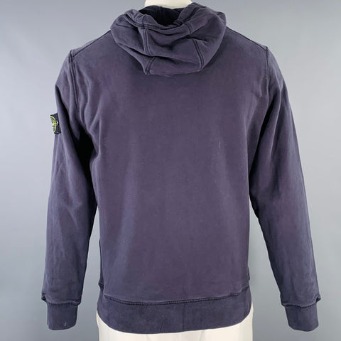 STONE ISLAND Taille L Sweat-shirt à capuche en coton gris bleu