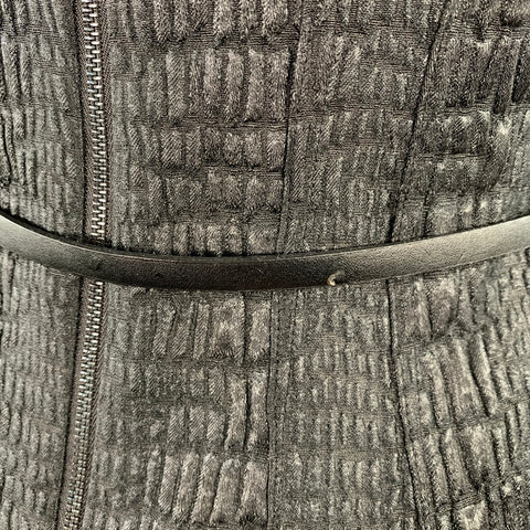 ELIE TAHARI Robe Midi Sans Manches en Mélange de Polyester Noir Taille 2