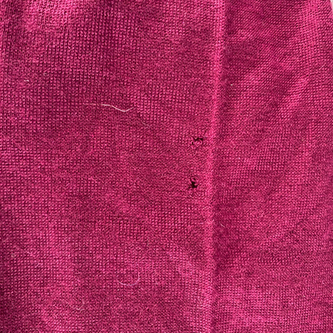 LANVIN Burgundy Purple Knit Cashmere Scarves