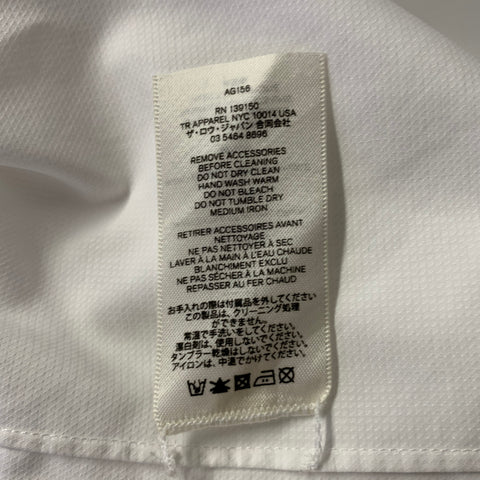THE ROW Size 12 White Cotton Dress Shirt