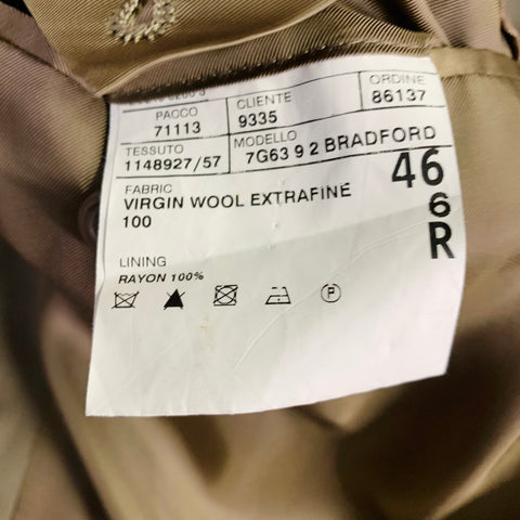 POLO by RALPH LAUREN Size 46 Taupe Virgin Wool Notch Lapel Sport Coat