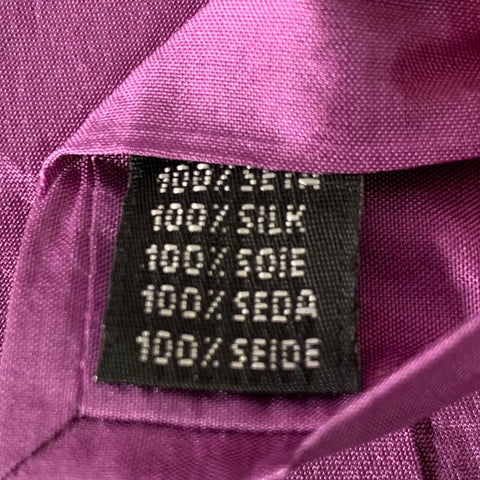 DANIELE ALESSANDRINI Purple Lilac Textured Silk Tie