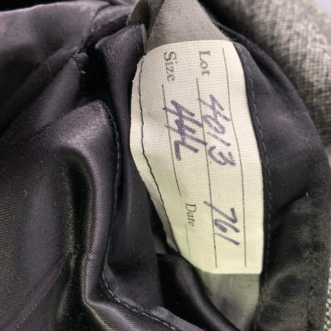 BERGDORF GOODMAN Size 44 Grey Black Tweed Wool Blend Overcoat