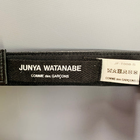 JUNYA WATANABE One Size Black Studded Leather Harness Belt