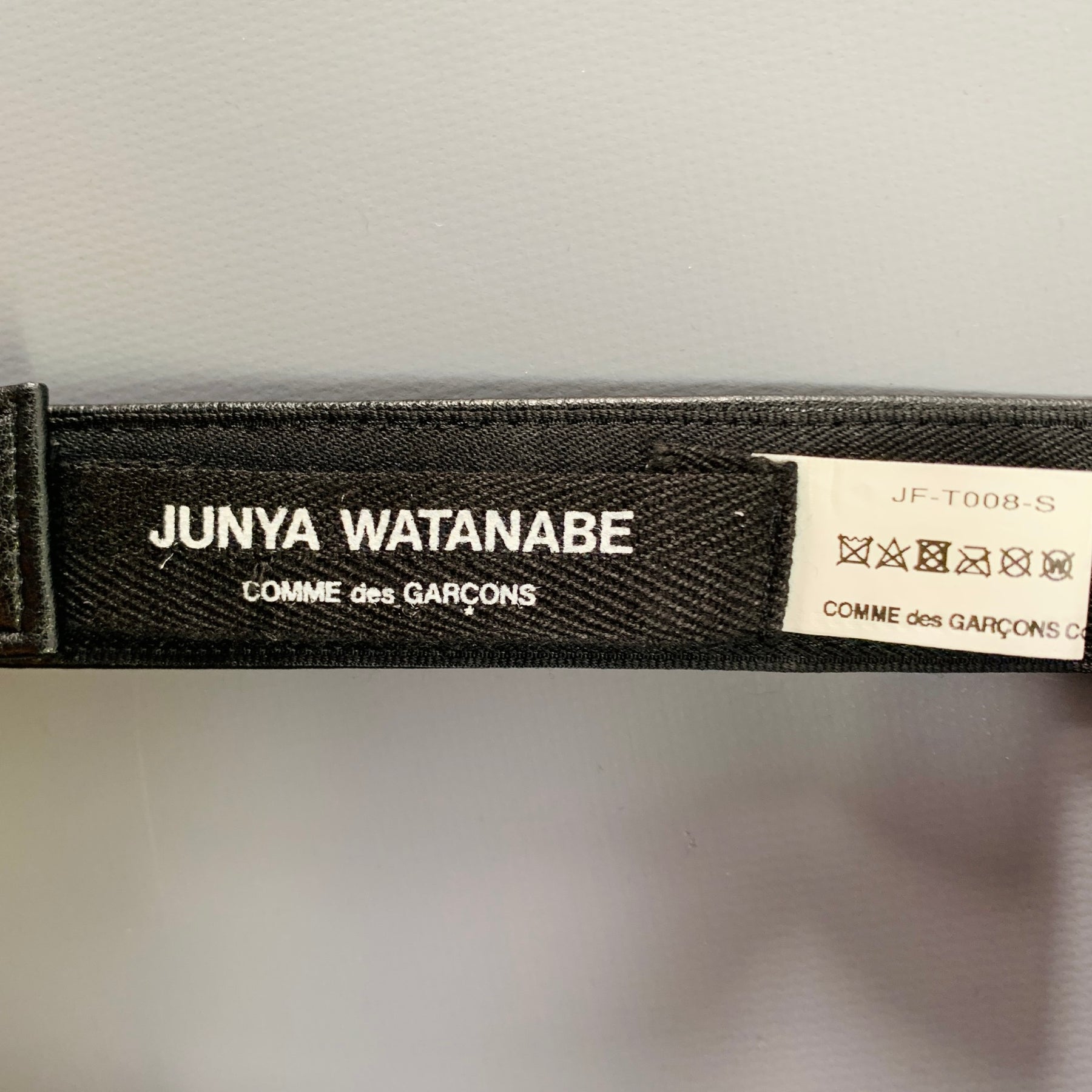 JUNYA WATANABE One Size Black Studded Leather Harness Belt  display picture 3