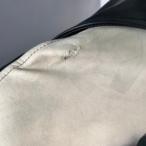 UNDERCOVER SS2018 Size M Black Leather Biker Jacket