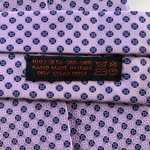 DOLCEPUNTA Purple Lavender Polka Dot Silk Tie