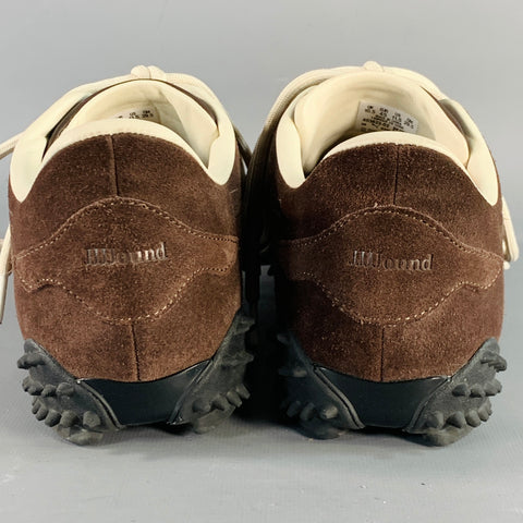 JJJJOUND x PUMA Size 11.5 Mostro Brown Black Suede Low Top Sneakers