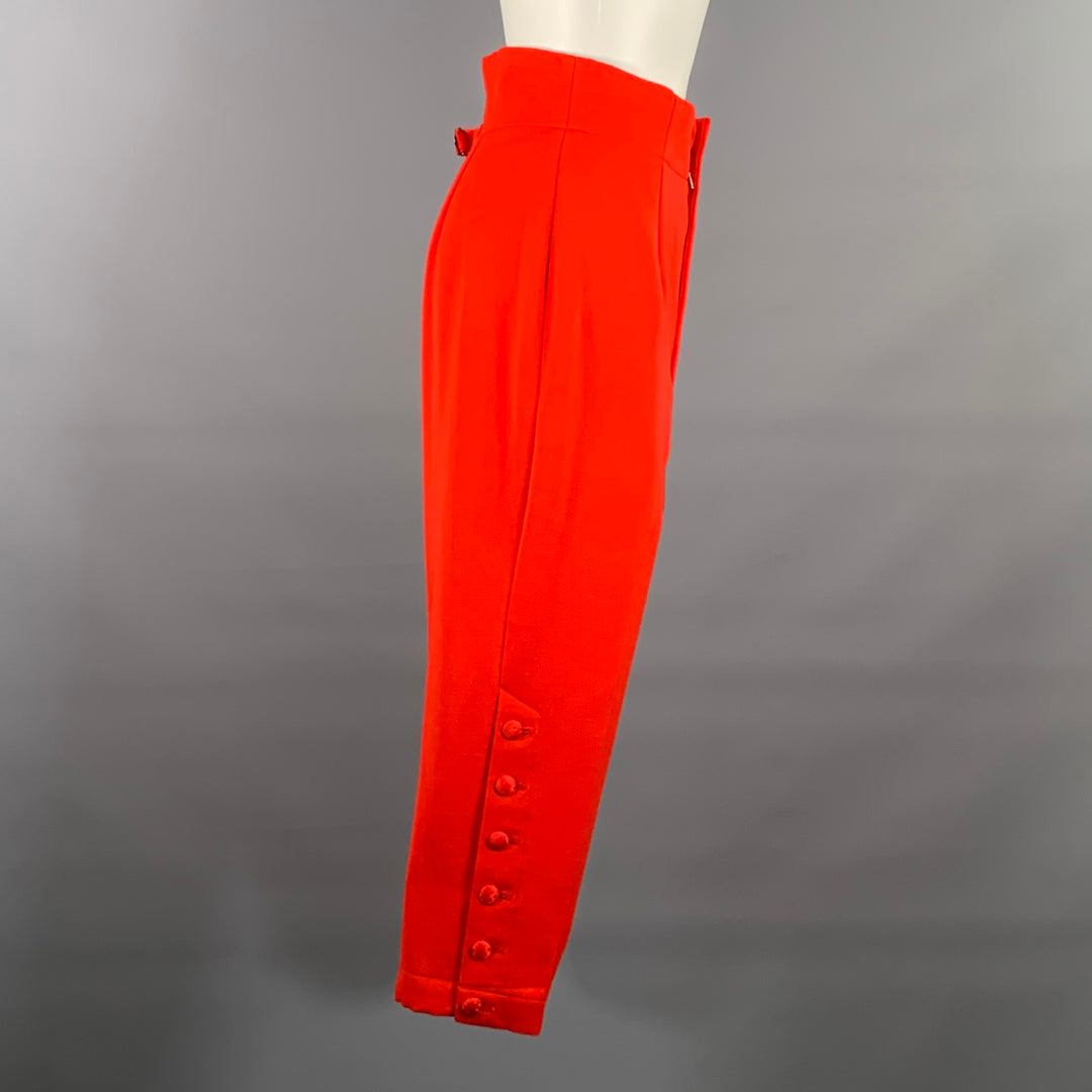 COMME des GARCONS Size M Red Wool Jodhpurs Dress Pants