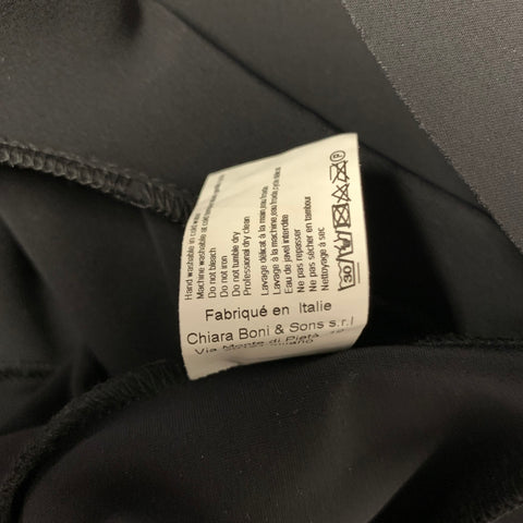CHIARA BONI Size 4 Black Polyamide Blend Ruffle Jumpsuits