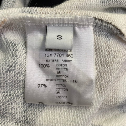GIVENCHY Size S Black Brown Cream Cotton Geometric Crew Neck Pullover